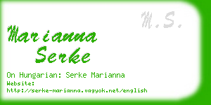 marianna serke business card